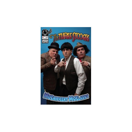 THREE STOOGES MOENIFICENT MOELARKY CVR D STOOGETALK PHOTO 