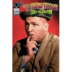 THREE STOOGES CURLY CELEBRATION CVR B COLOR PHOTO 