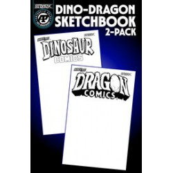 DINO DRAGON SKETCHBOOK 2 PACK 
