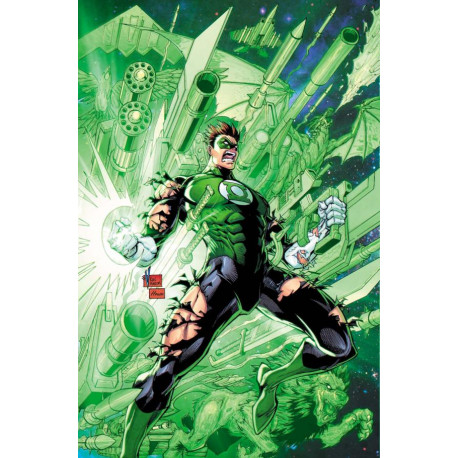 GREEN LANTERN 24 CVR C V KEN MARION CARD STOCK VAR
