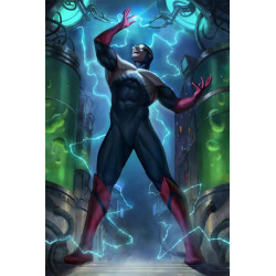 JUSTICE LEAGUE THE ATOM PROJECT 6 OF 6 CVR B AARON BARTLING CARD STOCK VAR