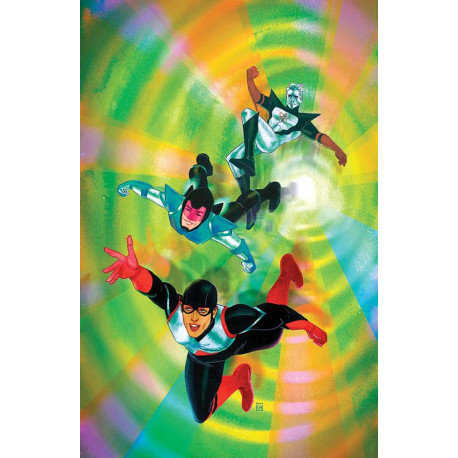 JUSTICE LEAGUE THE ATOM PROJECT 6 OF 6 CVR C KEVIN WADA CARD STOCK VAR