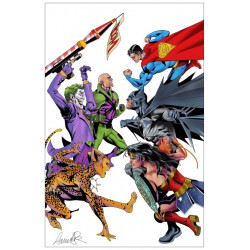 JUSTICE LEAGUE UNLIMITED 8 CVR D SALVADOR LARROCA CARD STOCK VAR WE ARE YESTERDAY 