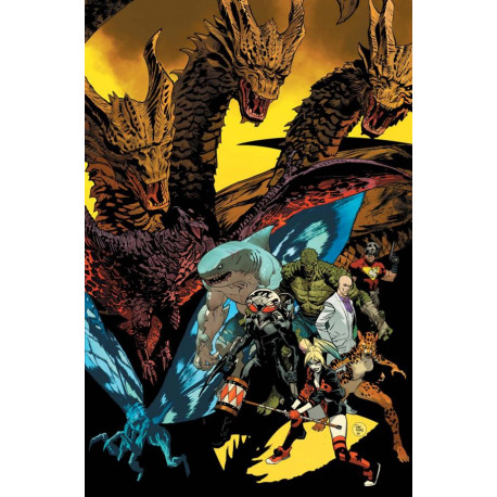 JUSTICE LEAGUE VS GODZILLA VS KONG 2 1 OF 7 CVR B DAN MORA CARD STOCK VAR