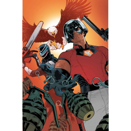 PEACEMAKER PRESENTS THE VIGILANTE EAGLY DOUBLE FEATURE 4 OF 5 CVR B JEFF SPOKES CARD STOCK VAR MR 