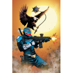 PEACEMAKER PRESENTS THE VIGILANTE EAGLY DOUBLE FEATURE 4 OF 5 CVR C RAFAEL DE LATORRE CARD STOCK VAR MR 
