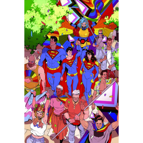 SUPERMAN 27 CVR E RACHEL STOTT DC PRIDE CARD STOCK VAR