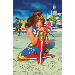 TRINITY DAUGHTER OF WONDER WOMAN 1 OF 6 CVR B DAVID TALASKI CARD STOCK VAR
