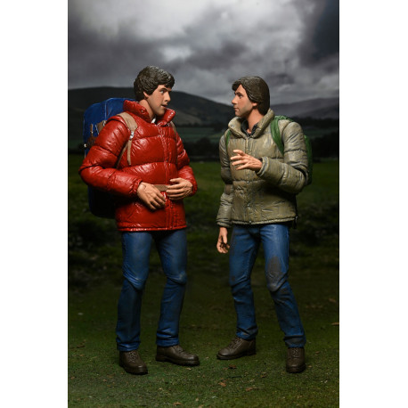 AN AMERICAN WEREWOLF IN LONDON 2 PACK FIGURINES JACK AND DAVID 18 CM