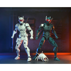 TORTUES NINJA LAST RONIN PACK 2 FIGURINES SYNJA ROBOTS 18 CM