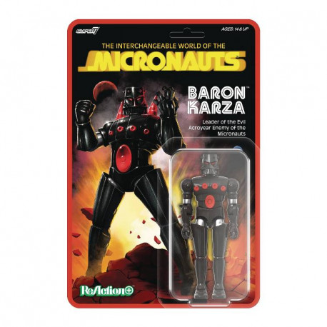 BARON KARZA MICRONAUTS REACTION PLUS WV1 ACTION FIGURE 10 CM