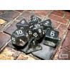 TRANSLUCENT SMOKE WHITE 7 DICE SET