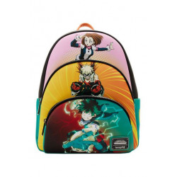 DEKU TRIPLE POCKET SCENE MY HERO ACADEMIA BY LOUNGEFLY SAC A DOS