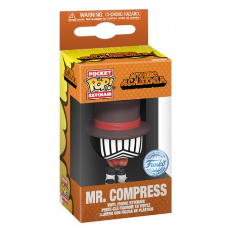 MR COMPRESS MY HERO ACADEMIA PRESENTOIR PORTE CLEFS POCKET POP VINYL 4 CM