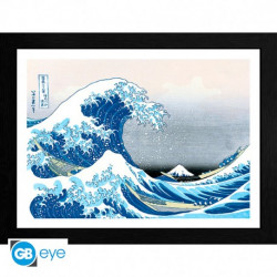 HOKUSAI GRANDE VAGUE AFFICHE CADRE 30 X 40