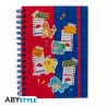 ROUGE ET BLEU PARTENAIRES POKEMON CAHIER A5 SPIRAL
