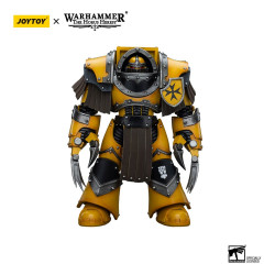 WARHAMMER HORUS HERESY IMPERIAL FISTS CATAPHRACTII TERMINATOR WITH LIGHTNING CLAWS 12 CM