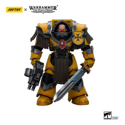 WARHAMMER HORUS HERESY IMPERIAL FIST CATAPHRACTII TERMINATOR SERGEANT WITH POWER SWORD 12 CM