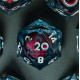 OEIL DEMONIAQUE SET DE DES JDR A COEUR LIQUIDE