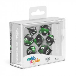 OAKIE DOAKIE DICE DES RPG SET GLOW IN THE DARK BIOHAZARD