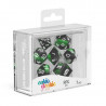 OAKIE DOAKIE DICE DES RPG SET GLOW IN THE DARK BIOHAZARD