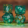 DRAGON D EMERAUDE SET DE DES JDR A COEUR LIQUIDE