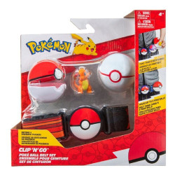 CLIP N GO HONOR BALL LUXE BALL ET SALAMECHE POKEMON ENSEMBLE POUR CEINTURE