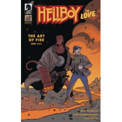 HELLBOY IN LOVE ART OF FIRE 1