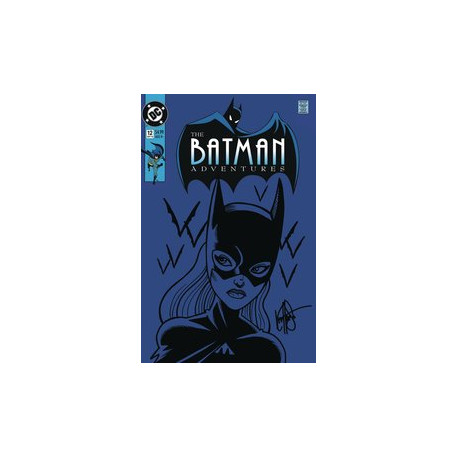 DF BATMAN ADV 12 HAESER S N REMARK BATGIRL SKETCH 