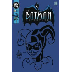 DF BATMAN ADV 12 HAESER S N REMARK HARLEY QUINN SKETCH 