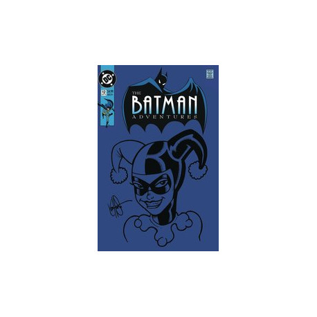 DF BATMAN ADV 12 HAESER S N REMARK HARLEY QUINN SKETCH 