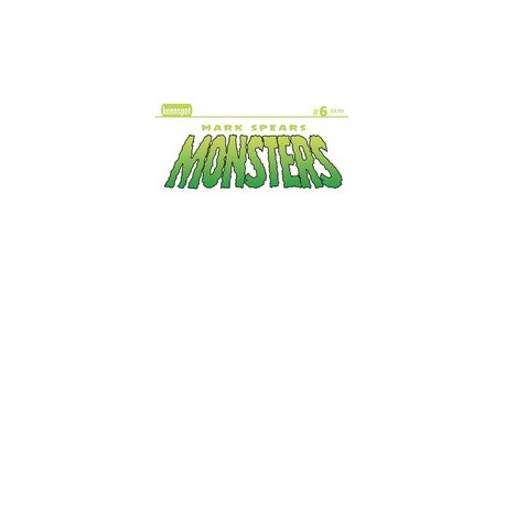 MARK SPEARS MONSTERS 6 CVR E BLANK SKETCH