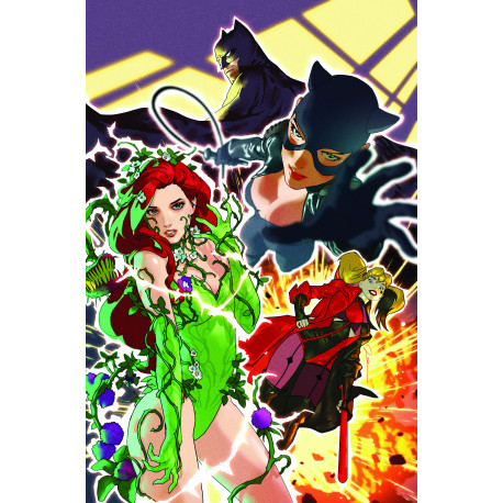 BATMAN 162 CVR E GERALD PAREL GOTHAM CITY SIRENS CARD STOCK VAR
