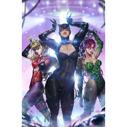 GOTHAM CITY SIRENS UNFIT FOR ORBIT 1 OF 5 CVR C KYUYONG EOM CARD STOCK VAR
