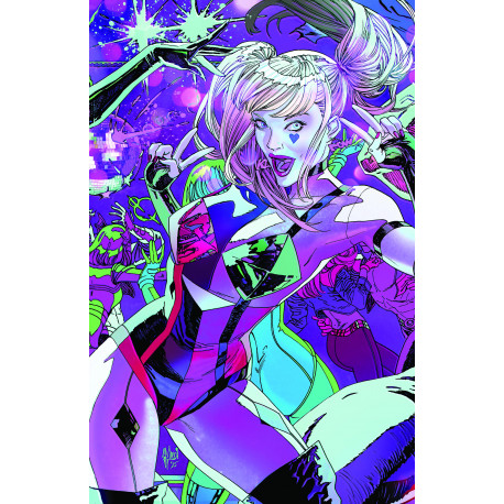 GOTHAM CITY SIRENS UNFIT FOR ORBIT 2 OF 5 CVR C GUILLEM MARCH CONNECTING CARD STOCK VAR