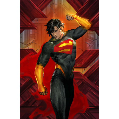 ABSOLUTE SUPERMAN 9 CVR B LESLEY LEIRIX LI CARD STOCK VAR