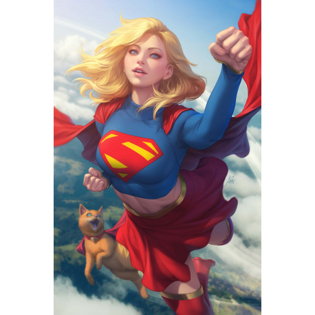 SUPERGIRL 3 CVR B STANLEY ARTGERM LAU CARD STOCK VAR
