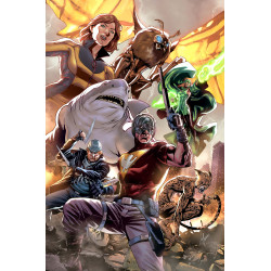 JUSTICE LEAGUE VS GODZILLA VS KONG 2 2 OF 7 CVR D LUCAS MEYER CARD STOCK VAR