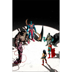 JUSTICE LEAGUE UNLIMITED 9 CVR A DAN MORA WE ARE YESTERDAY 