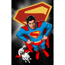 BATMAN SUPERMAN WORLDS FINEST 41 CVR D KEVIN MAGUIRE SUPERMAN MOVIE CARD STOCK VAR