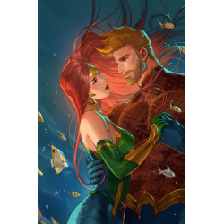 AQUAMAN 7 CVR C LESLEY LEIRIX LI CARD STOCK VAR