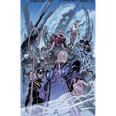NEW GODS 8 OF 12 CVR C TOM FOWLER CARD STOCK VAR