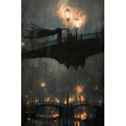 BATMAN GOTHAM BY GASLIGHT A LEAGUE FOR JUSTICE 1 OF 6 CVR C BILL SIENKIEWICZ CARD STOCK VAR