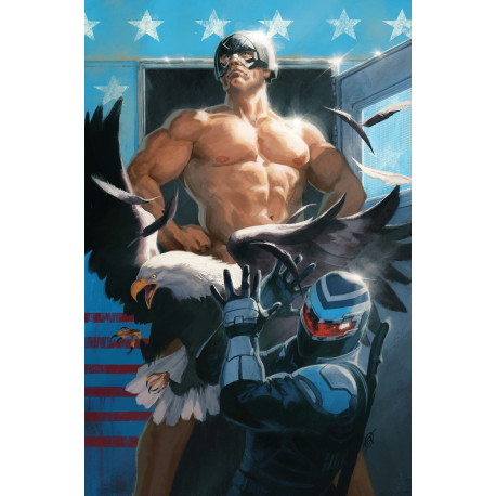 PEACEMAKER PRESENTS THE VIGILANTE EAGLY DOUBLE FEATURE 5 OF 5 CVR B DAVID TALASKI CARD STOCK VAR MR 
