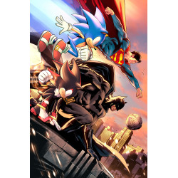 DC X SONIC THE HEDGEHOG 5 OF 5 CVR B LUCAS MEYER CARD STOCK VAR