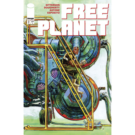 FREE PLANET 3 CVR B JED DOUGHERTY LADDER VAR
