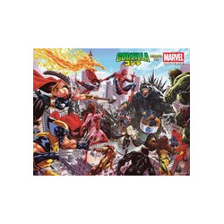 GODZILLA DESTROYS THE MARVEL UNIVERSE 1 WRAPAROUND 