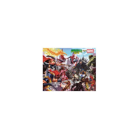 GODZILLA DESTROYS THE MARVEL UNIVERSE 1 WRAPAROUND 