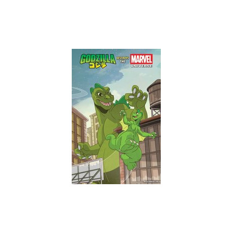 GODZILLA DESTROYS THE MARVEL UNIVERSE 1 ANIMATION VAR 