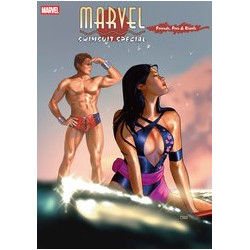 SWIMSUIT SPECIAL FRIENDS FOES RIVALS 1 TAURIN CLARKE VAR 